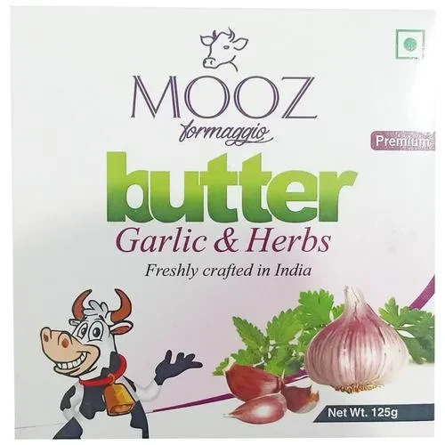 MOOZ MURGINNS BUTTER GARLIC & HERBS125GM