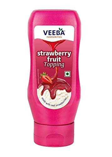 STRAWBERRY FRUIT TOPPING 380GM VEEBA