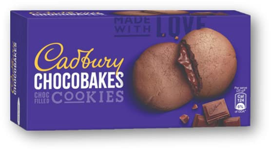 CHOCOBAKES CHOC FILLED COOKIES 75GM