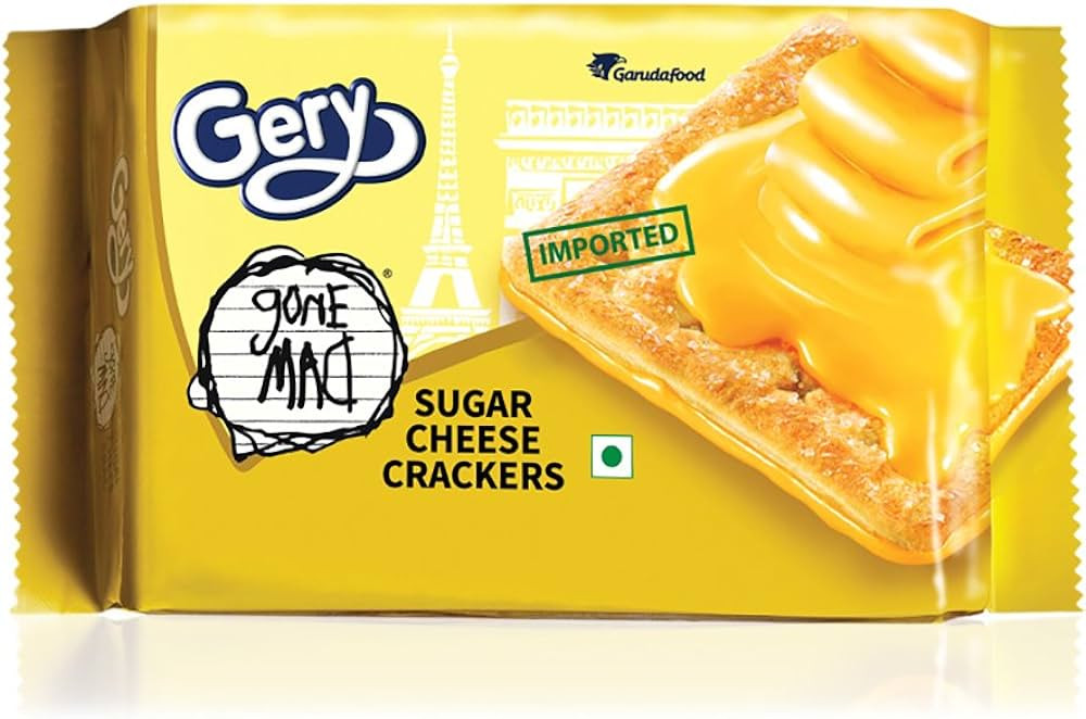 GERY GONE MAD CHEESE CRACKERS 110 G
