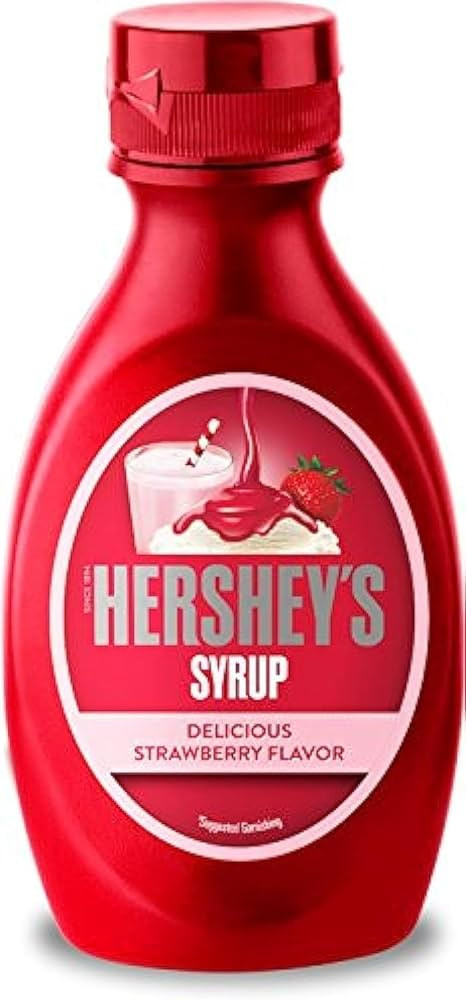 HERSHEYS SYRUP STRAWBERY 200 GM