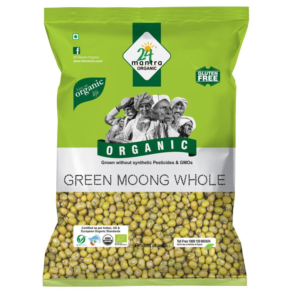 24 GREEN MOONG WHOLE 500 G