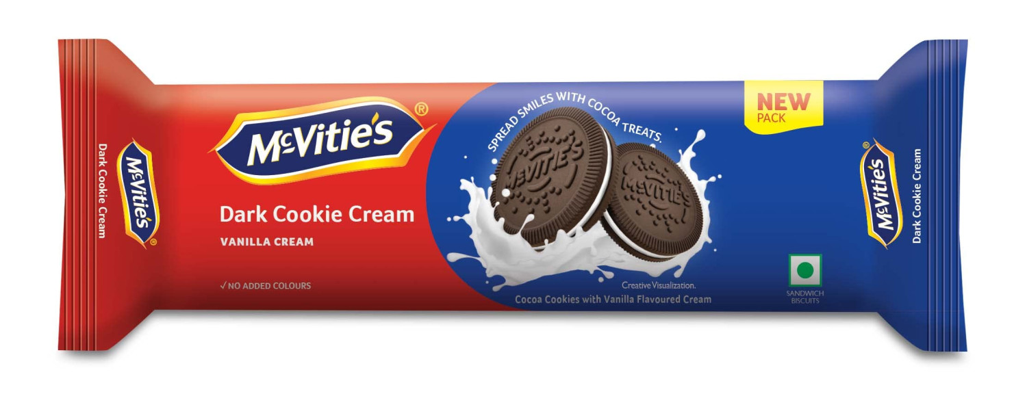 MCVITIES DARK COOKIE CREAM 120GM