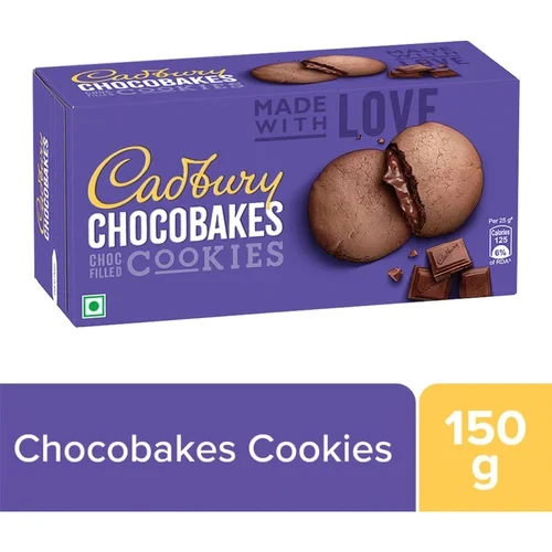 CHOCOBAKES CHOC FILLED COOKIE 150GM