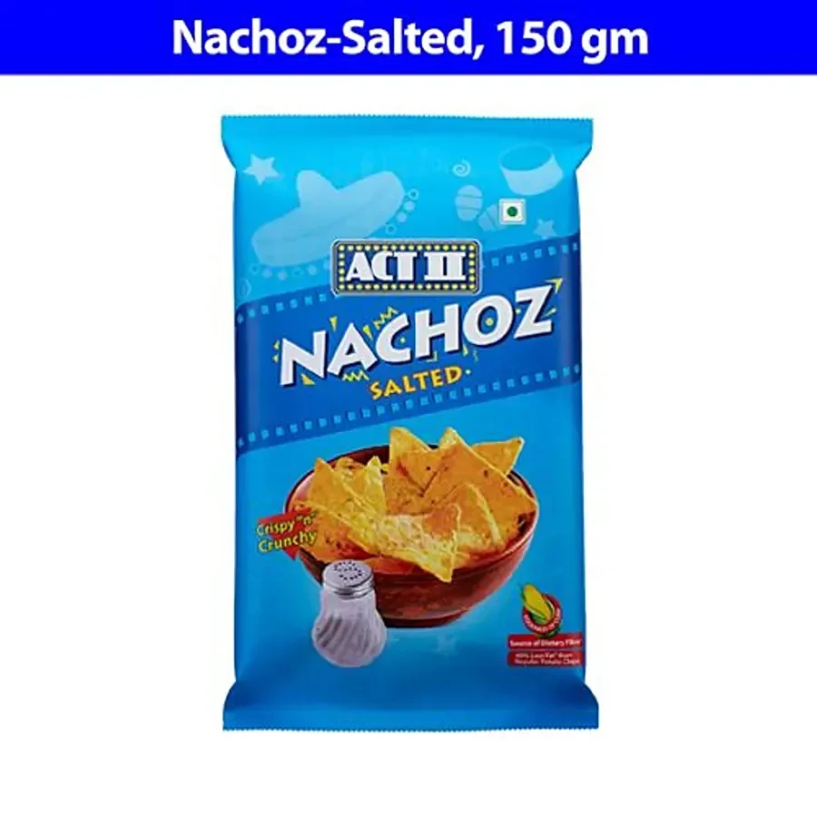 ACT II SALTED NACHOS 150GM